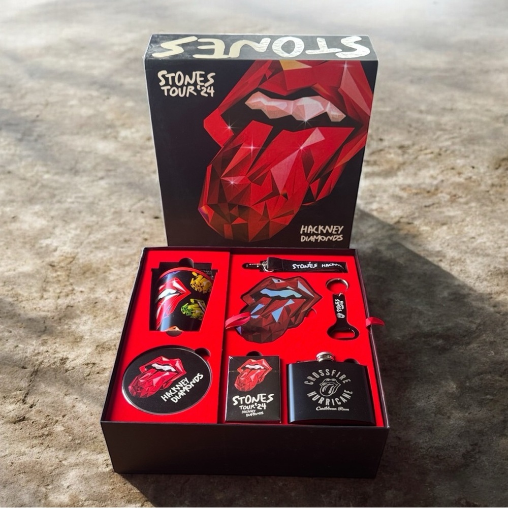 Hackney Diamonds Rolling Stones Tour '24 VIP Souvenir Gift Box Set Brand New